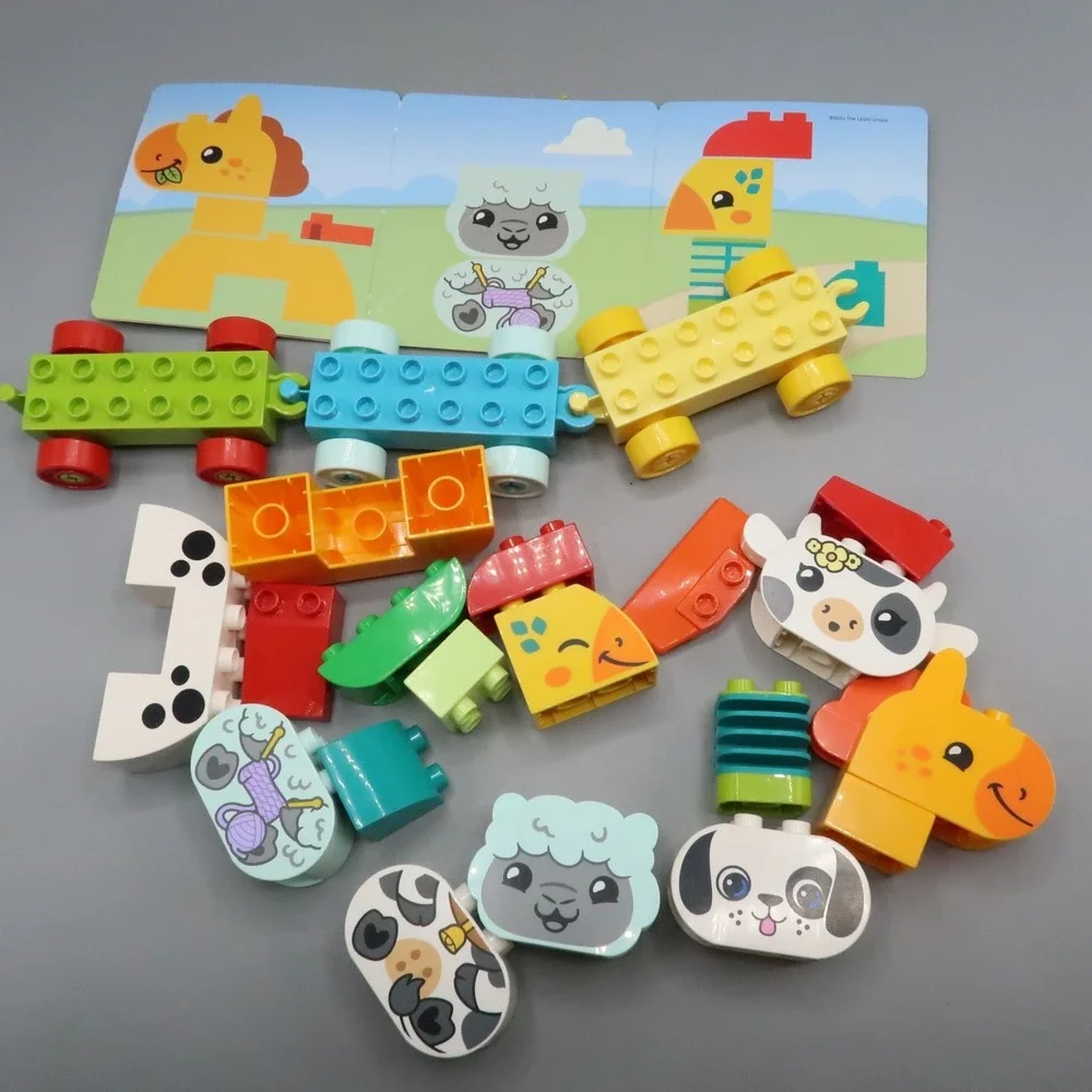 LEGO  DUPLO: My First Animal Train Animals Train Cars Cow Dog Sheep Chicken